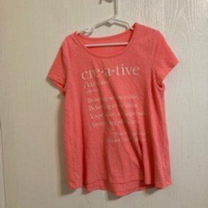 Orange/Pink short sleeve